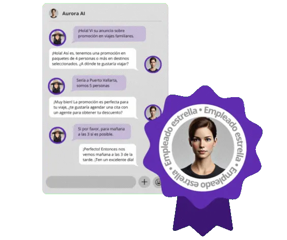 Dashboard de Aurora Inbox, el CRM para WhatsApp con inteligencia artificial para pymes latinoamericanas